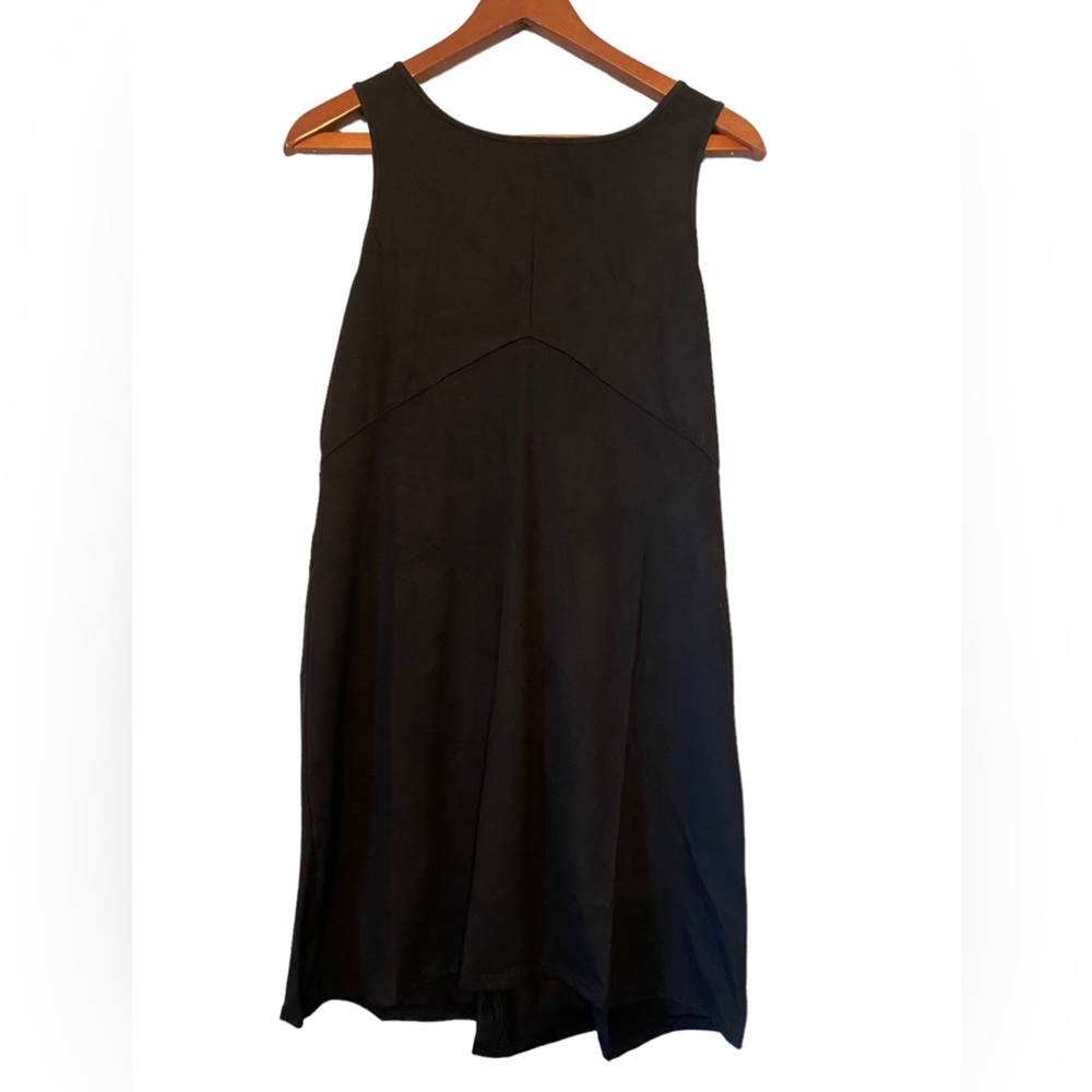 The Royal Standard Black Lindsey Suede Dress